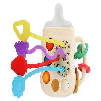 بیزی کیوب یا بیزی بال جغجغه ای دندانگیر طرح شیشه شیر