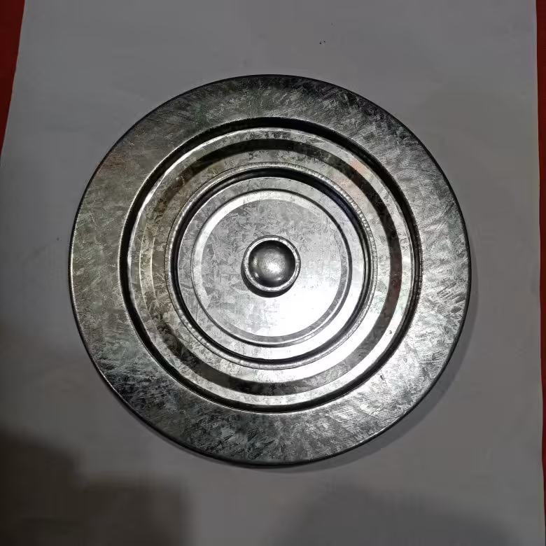 درب ( درپوش ) بخاری گالوانیزه بزرگ سایز 15 سانتی متر.