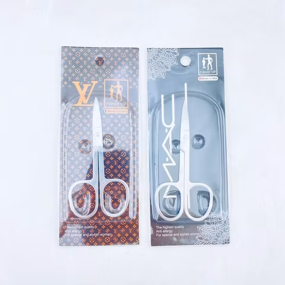 قیچی ابرو سر تیز مارک دار ( نقره ای )