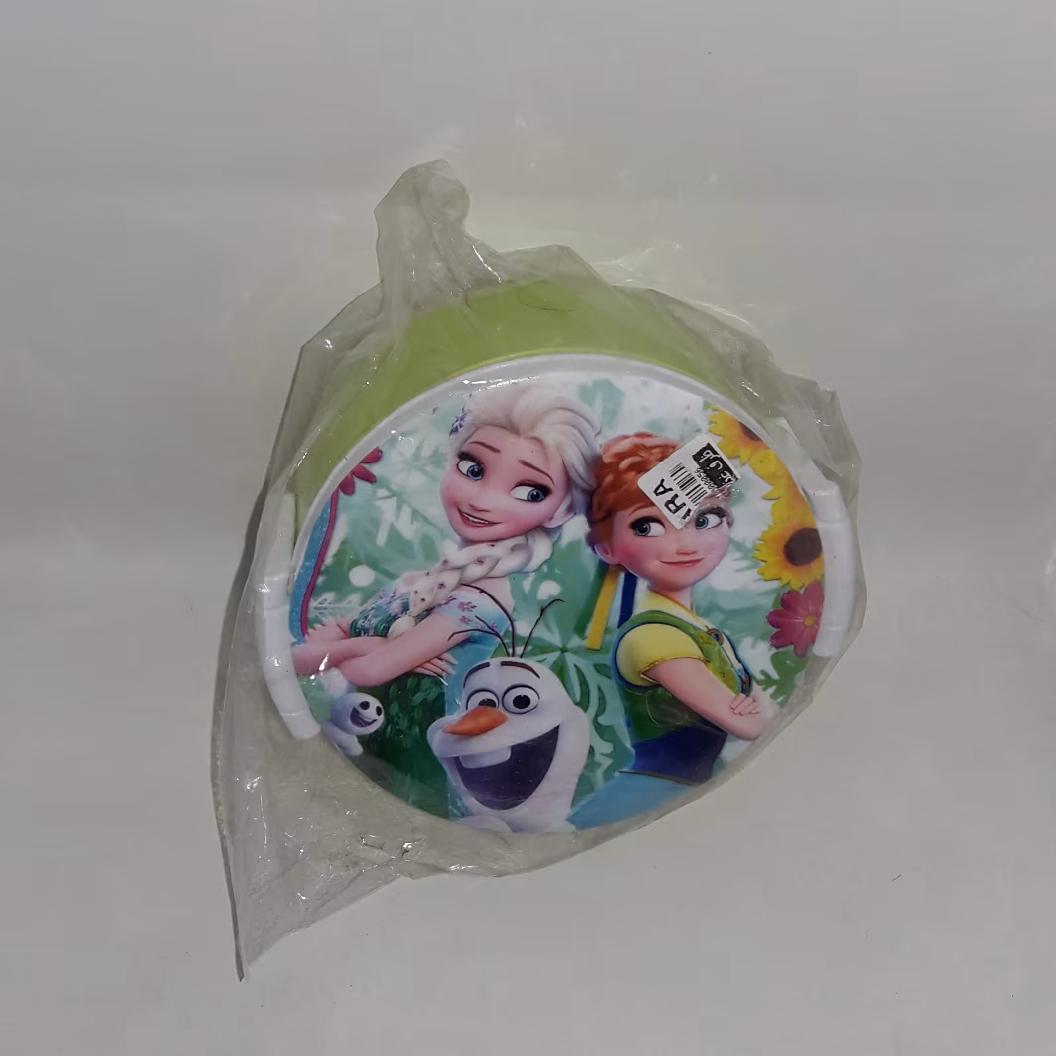 ظرف غذا دو طبقه دانش آموزی طرح دایره فانتزی بزرگ همراه با قاشق و چنگال 