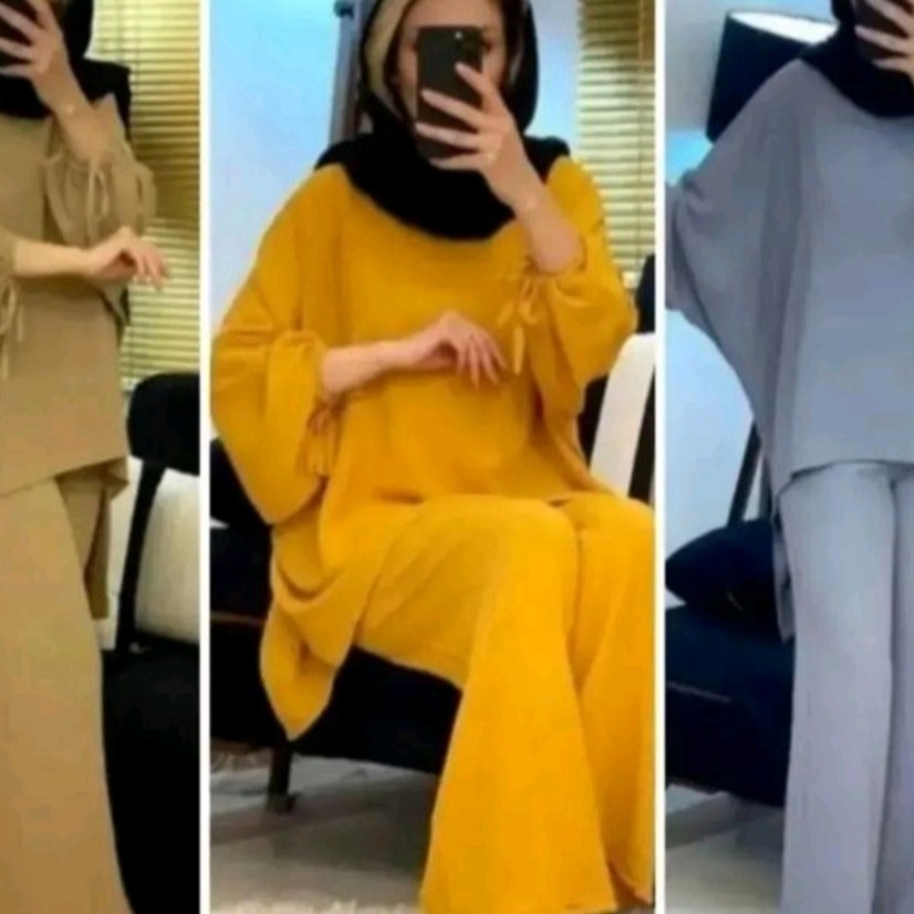 ست مانتو وشلوار مدل نسترن