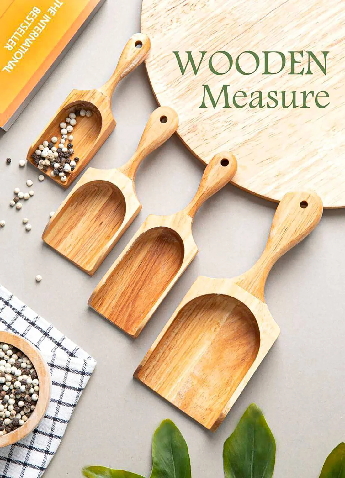 پیمانه سرتاس چوبی سرتخت رابروود