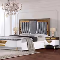 سرویس خواب دو نفره ام دی اف ملامینه شایلی Shayli bed set
