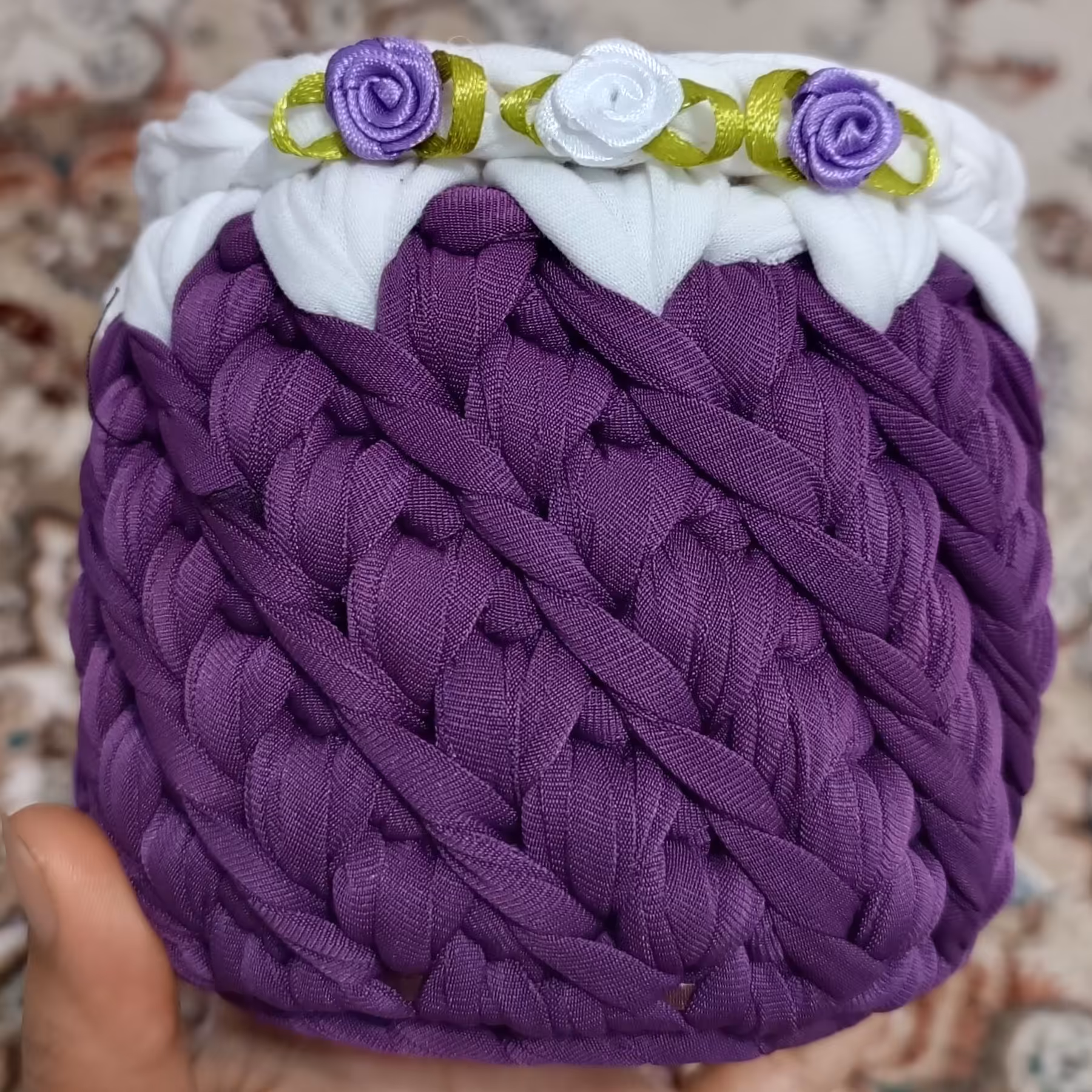 سبد تریکو استوانه ای