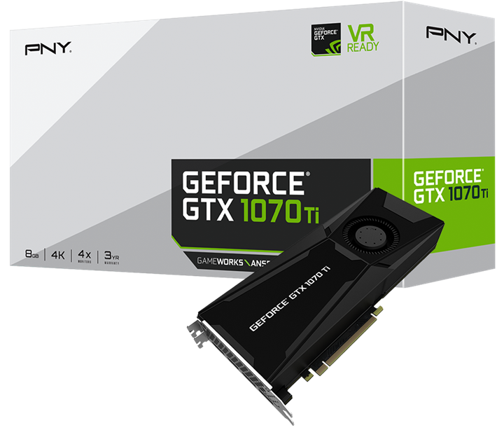 کارت گرافیک پی ان وای مدل GTX 1070 Ti Blower Edition  با حافظه 8 گیگابایت