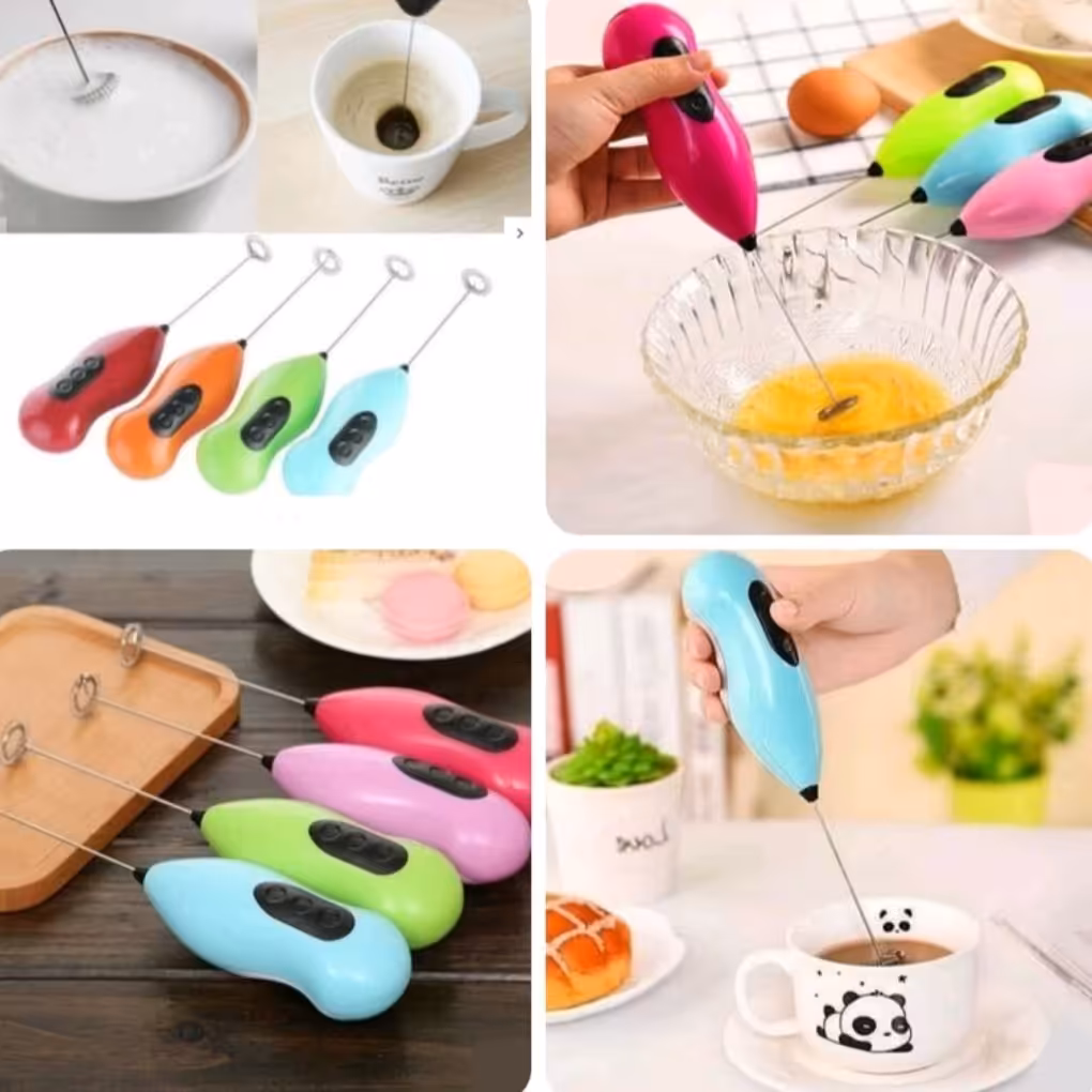 همزن دستی باتری خور مارک یونیک لایف Unique life (همزن کف ساز شیر  وکاپوچینو وتخم مرغو درست کردن کیک و...)