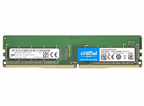 رم کامپیوتر کروشیال با حافظه 4 گیگابایت و فرکانس 2400 مگاهرتز