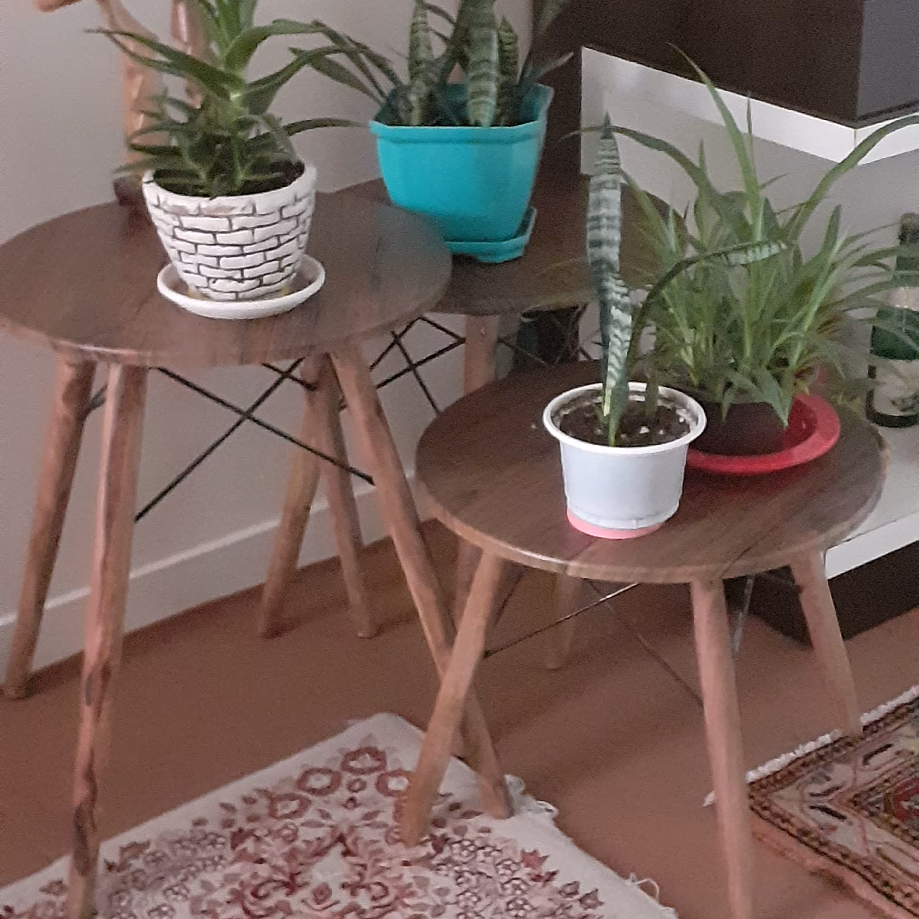 میزه جلو مبلی پذیرایی مدل ایفلی سه تیکه و پایه گلدانه سه تیکه ایفلی با صفحه ضد خش وکیوم ارسال با پسکرایه 