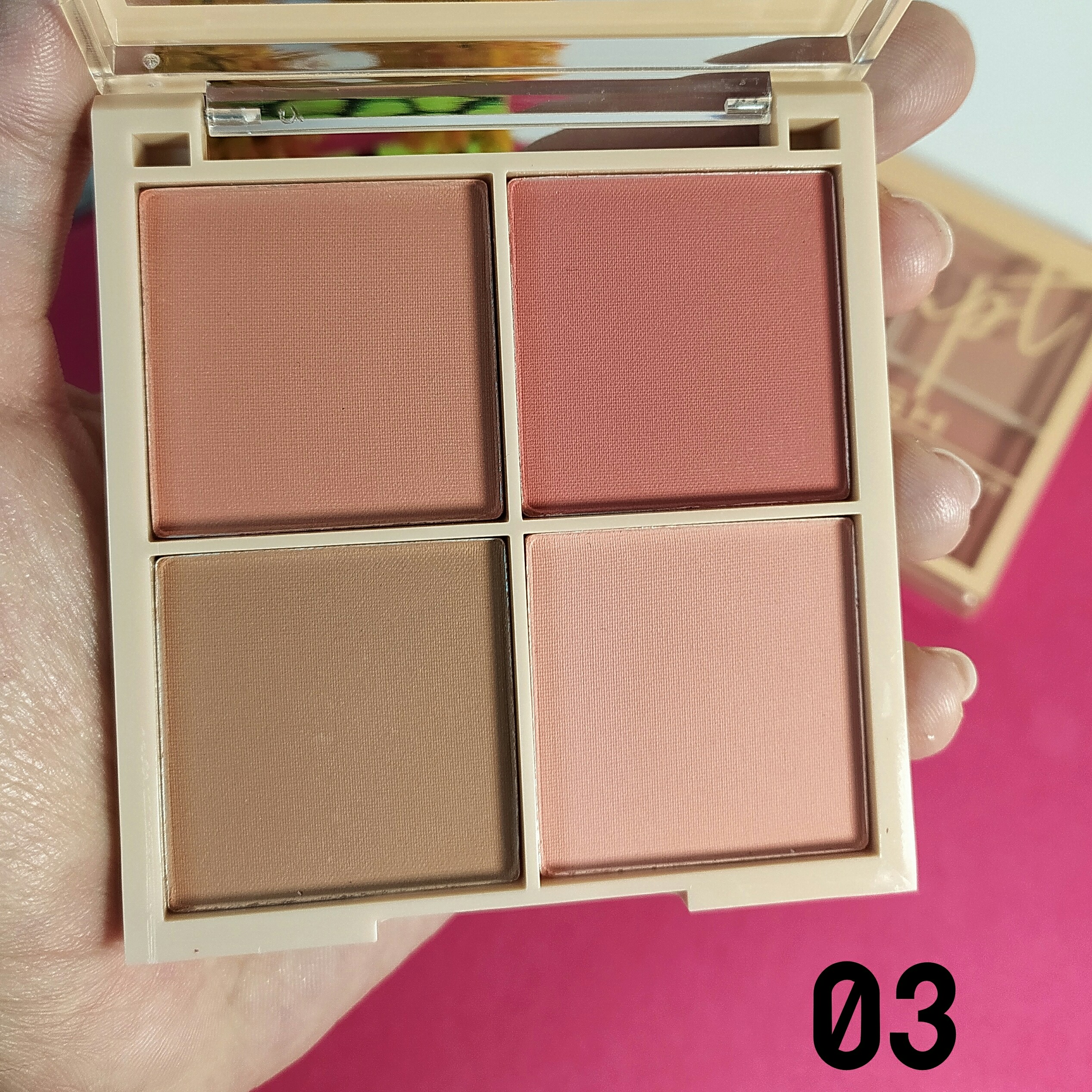 رژگونه 4 رنگ دودگرل  (DoDo Girl). شماره 03