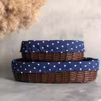 سبد نان وسبزی مدل ارغوان مجموعه 2 عددی