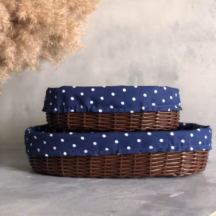 سبد نان وسبزی مدل ارغوان مجموعه 2 عددی