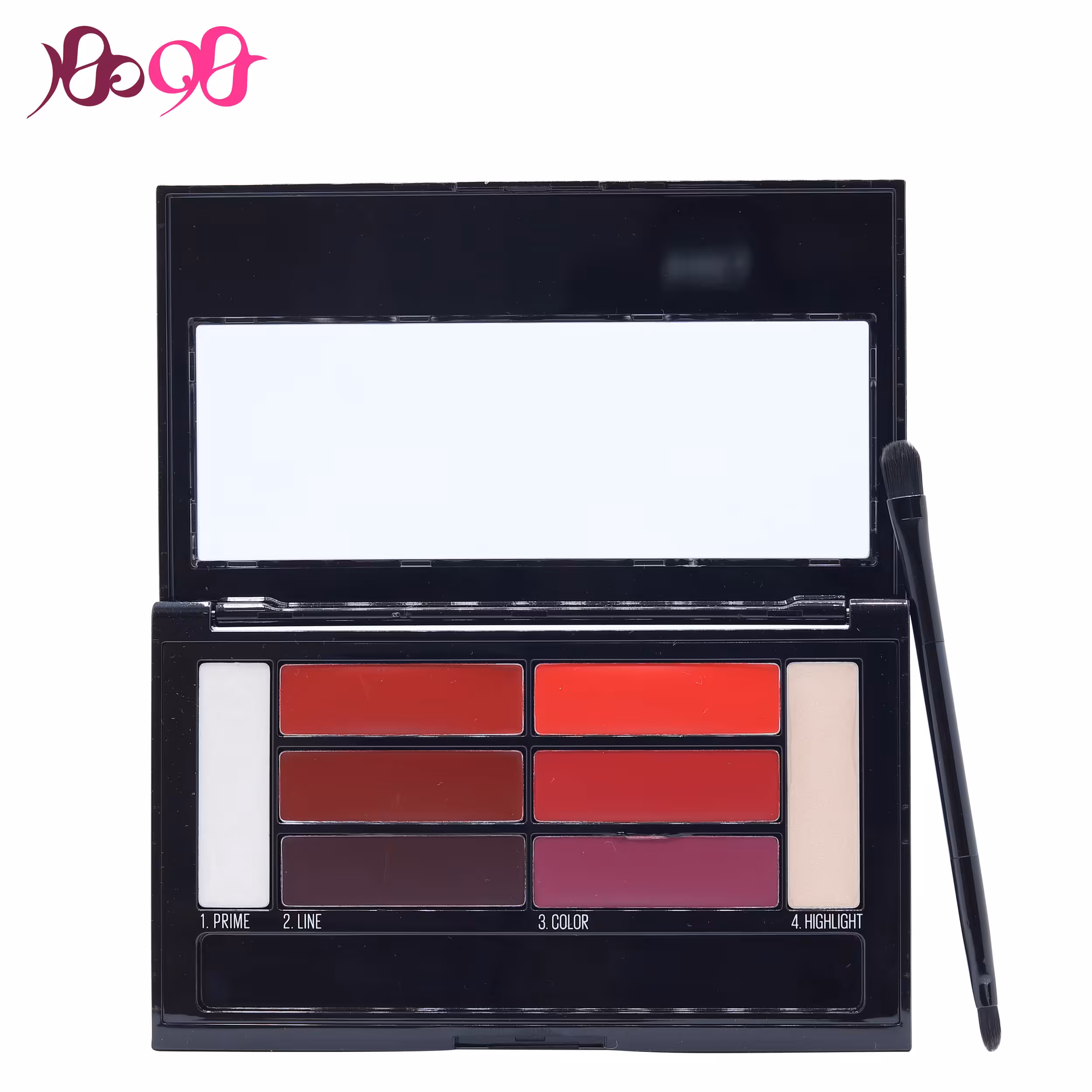 پالت کانتور و رژ لب میبلین شماره 01 مدل Crimson Vixen