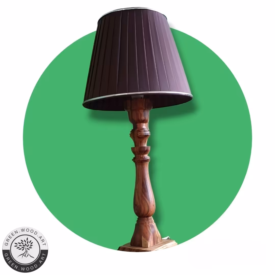 آباژور رومیزی چوبی 