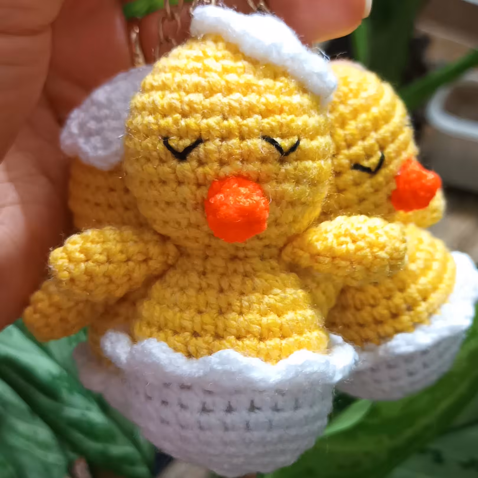 عروسک جوجه دستبافت جاکلیدی 