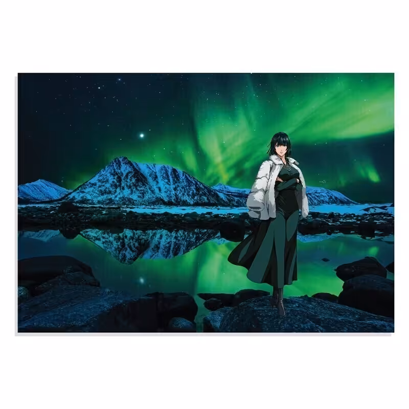 تابلو شاسی طرح انیمه مرد یک مشتی One Punch Man Anime مدل NV0537