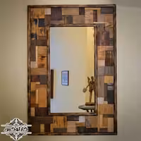 آینه با قاب تکه کاری 40در65