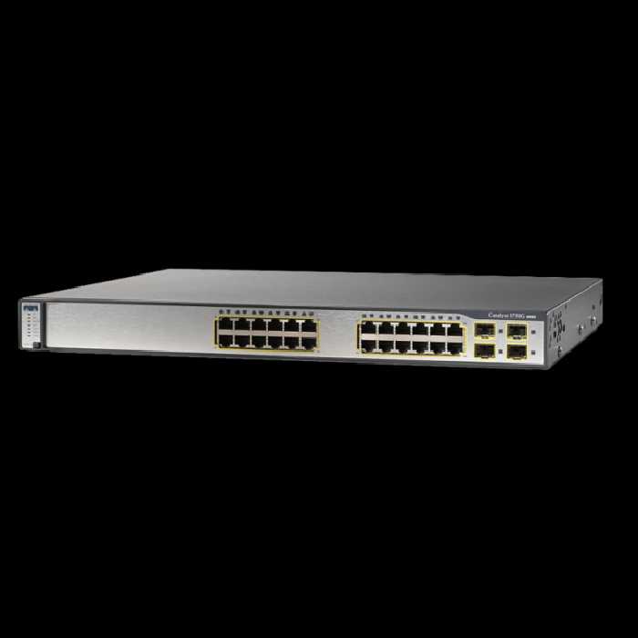سوئیچ شبکه Cisco WS-C3750G-24TS-E1U سیسکو | شبکه ارغوان 021-41902