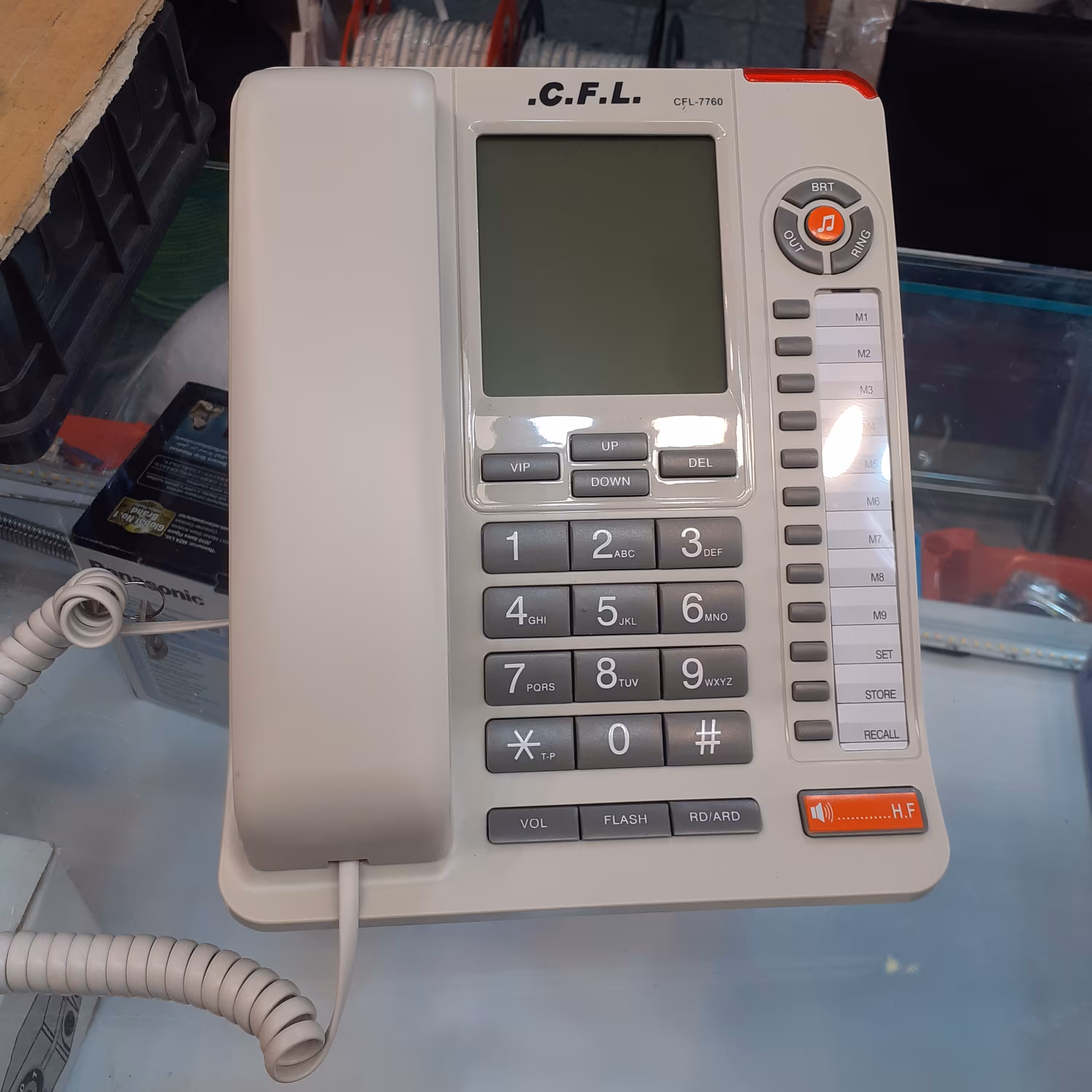 تلفن رومیزی پایه دار  cfl مدل 7760 مانیتور بزرگ کیفیت عالی