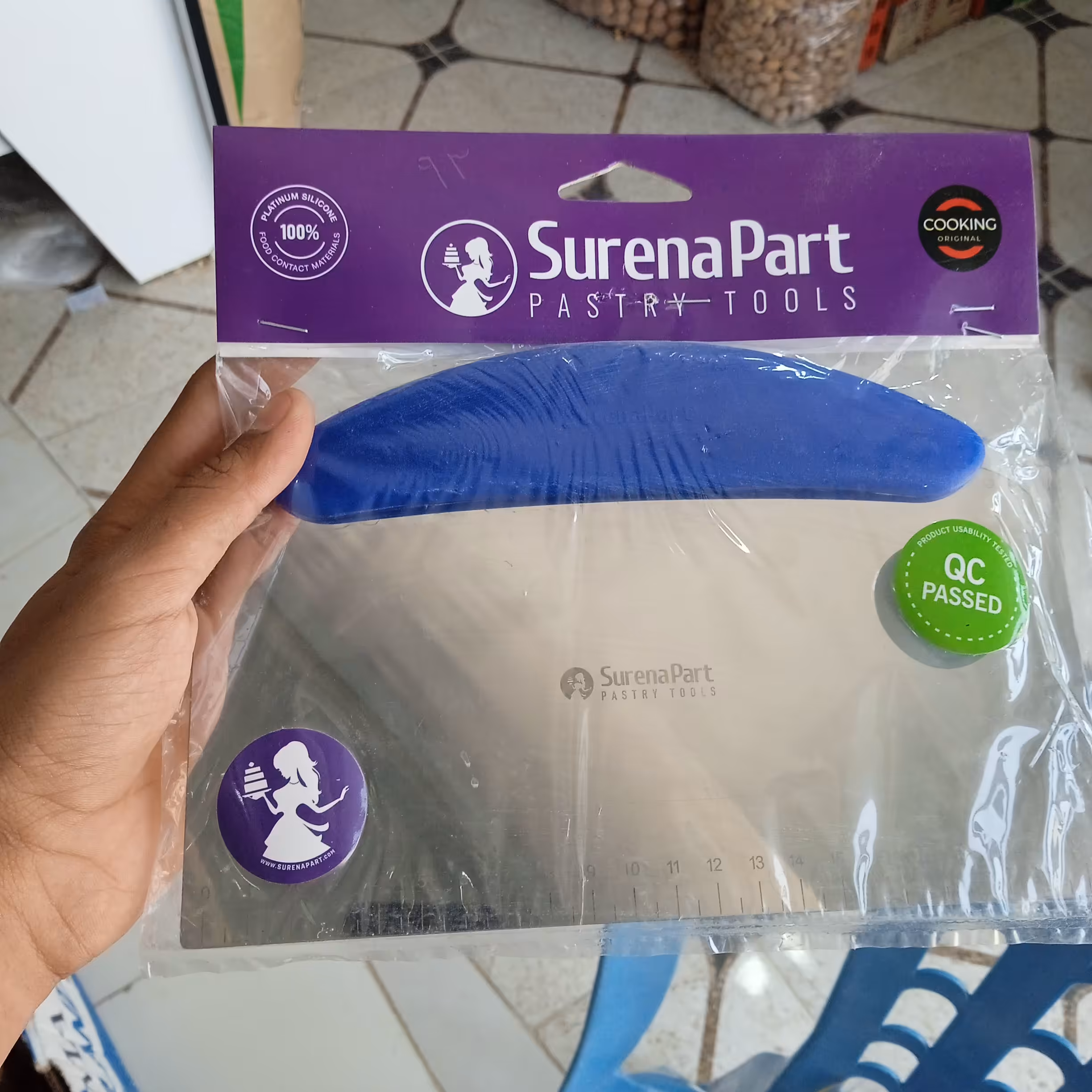 کاردک فلزی دسته دار 21سانت