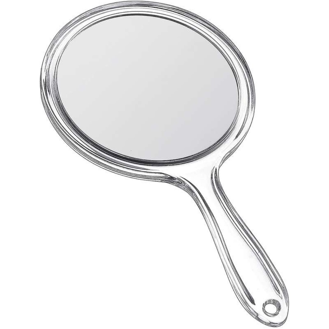 آینه آرایشی دستی دو طرفه مدل 5x زوم زیاد و با کیفیت بی رنگ