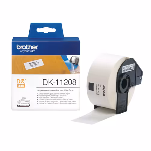 برچسب لیبل پرینتر برادر مدل DK-11208