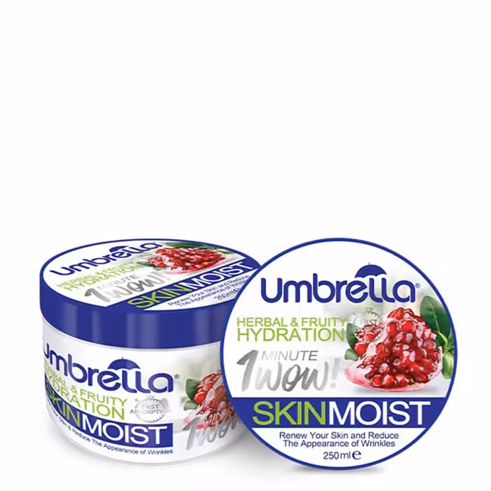ژل کرم مرطوب کننده آمبرلا حاوی عصاره انار حجم 250 میلی لیتر