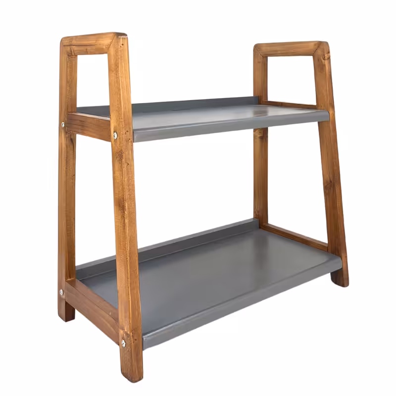 استند جا ادویه ای مدل دو طبقه چوبی کد ST13