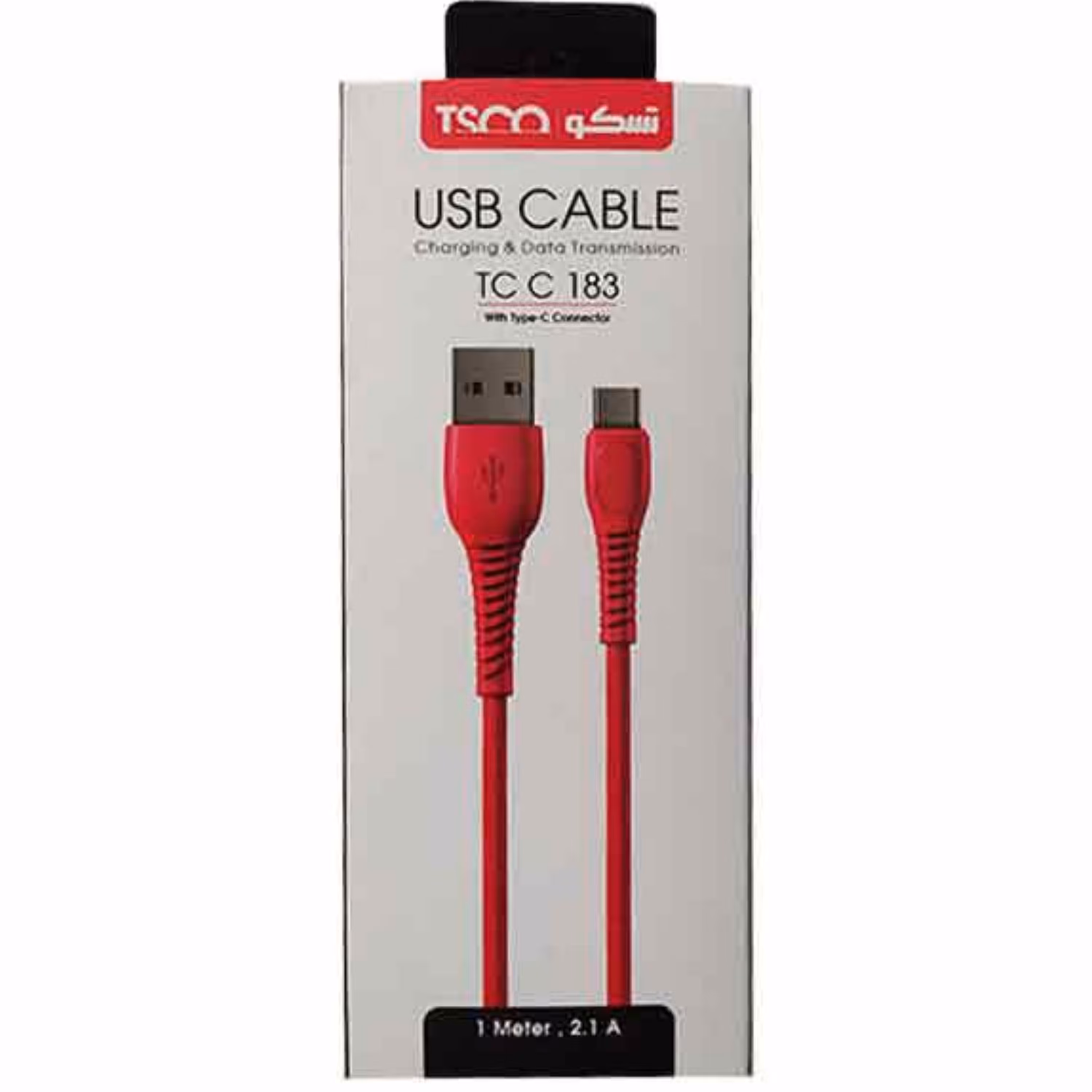 کابل شارژ Type-C تسکو TCC183 یک متری با گارانتی 6 ماهه