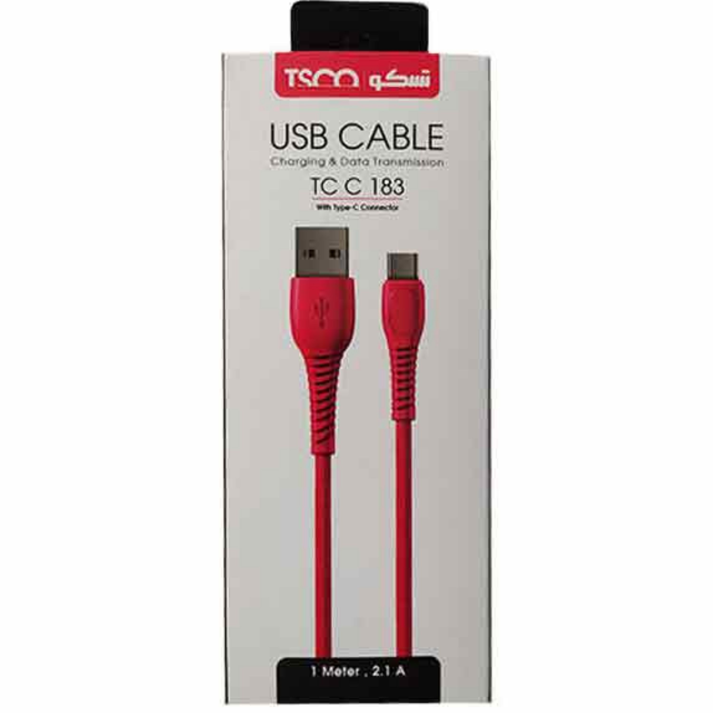 کابل شارژ Type-C تسکو TCC183 یک متری با گارانتی 6 ماهه