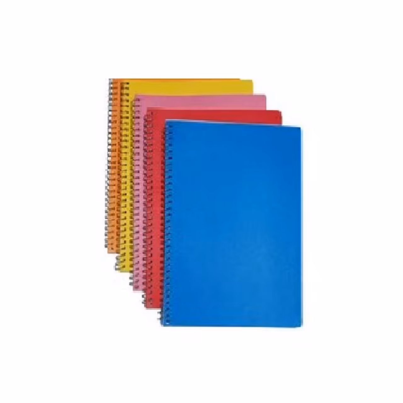 دفتر 50 برگ سیمی ساده بسته 5 عددی ( چند رنگ )