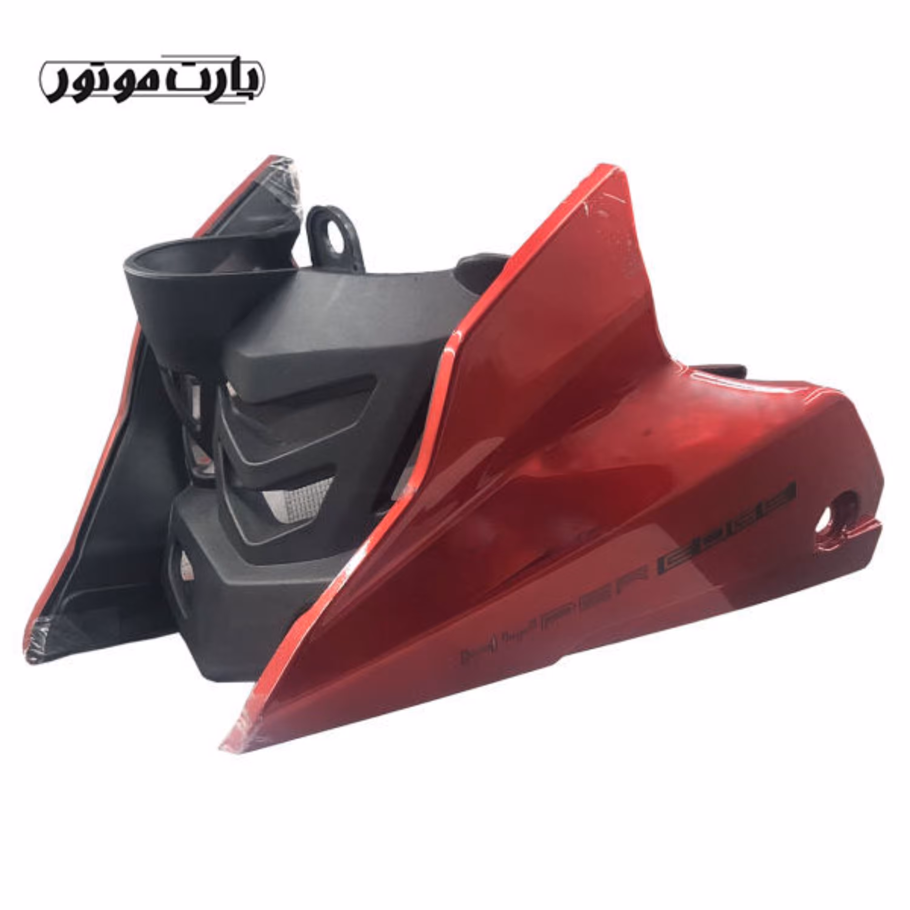 اسپایلر کامل موتور سیکلت آپاچی قرمز