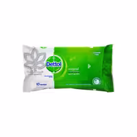 دستمال مرطوب جیبی آنتی باکتریال ( بدون الکل ) دتول - dettol