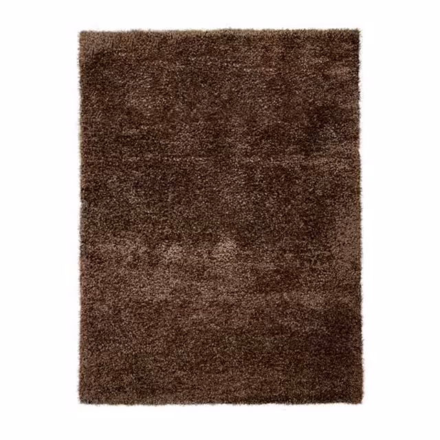 فرش شگی پرز بلند قهوه ای تیره (4 متری)