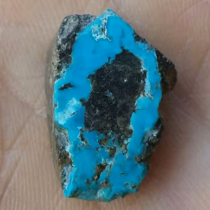 اسلایس سنگ راف فیروزه آبی اصل نیشابور 100 در 100 طبیعی شاااهکار خلقت خاص محش شر