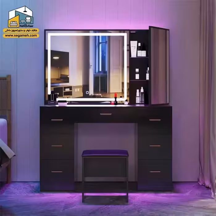 میز آرایش لامپ دار DMP249