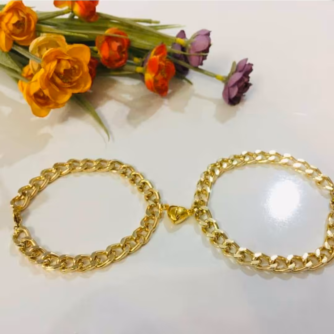 دستبند دوستی دستبند مکمل طلایی 