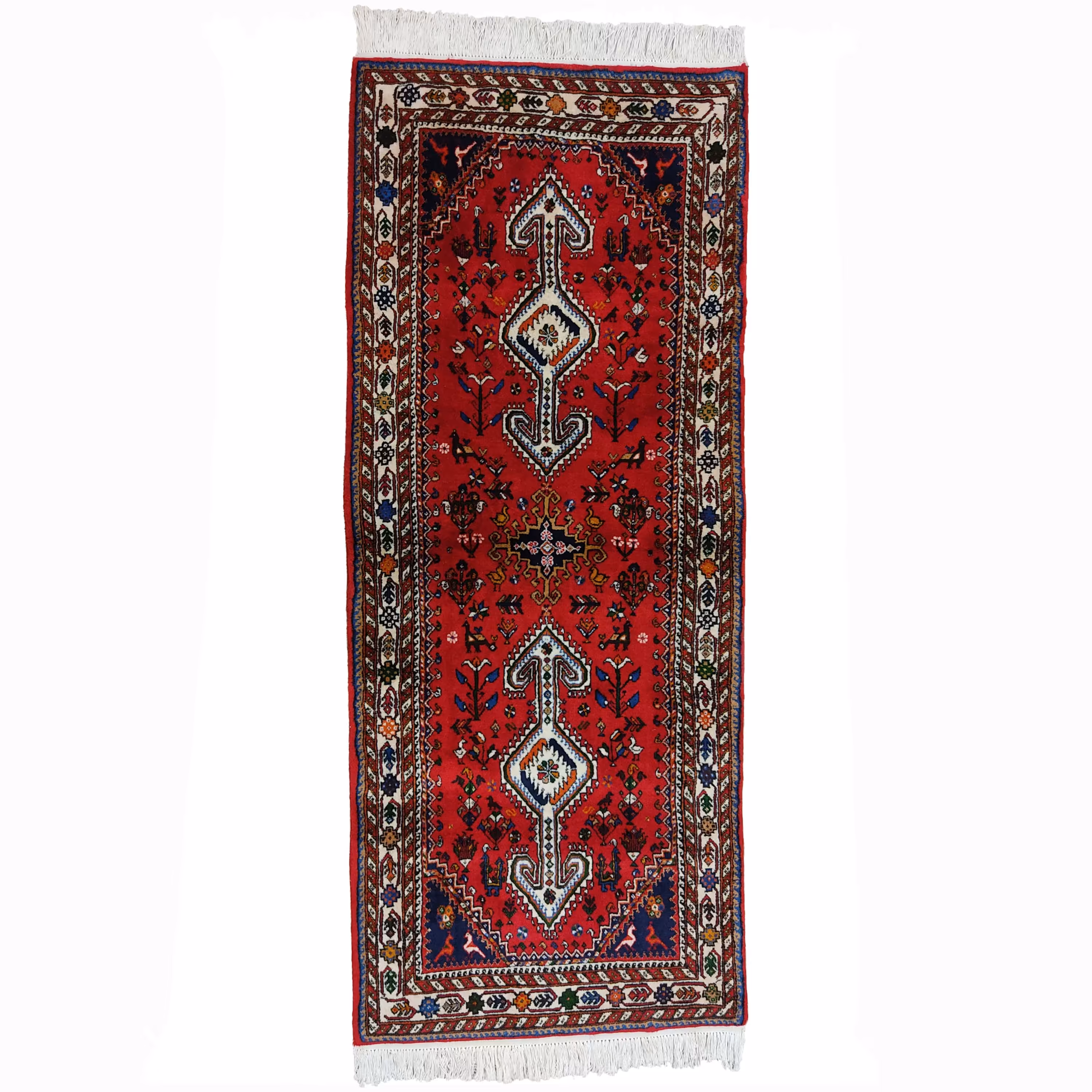 فرش دستبافت کناره طول 2 متر مدل نصرآباد کد 339