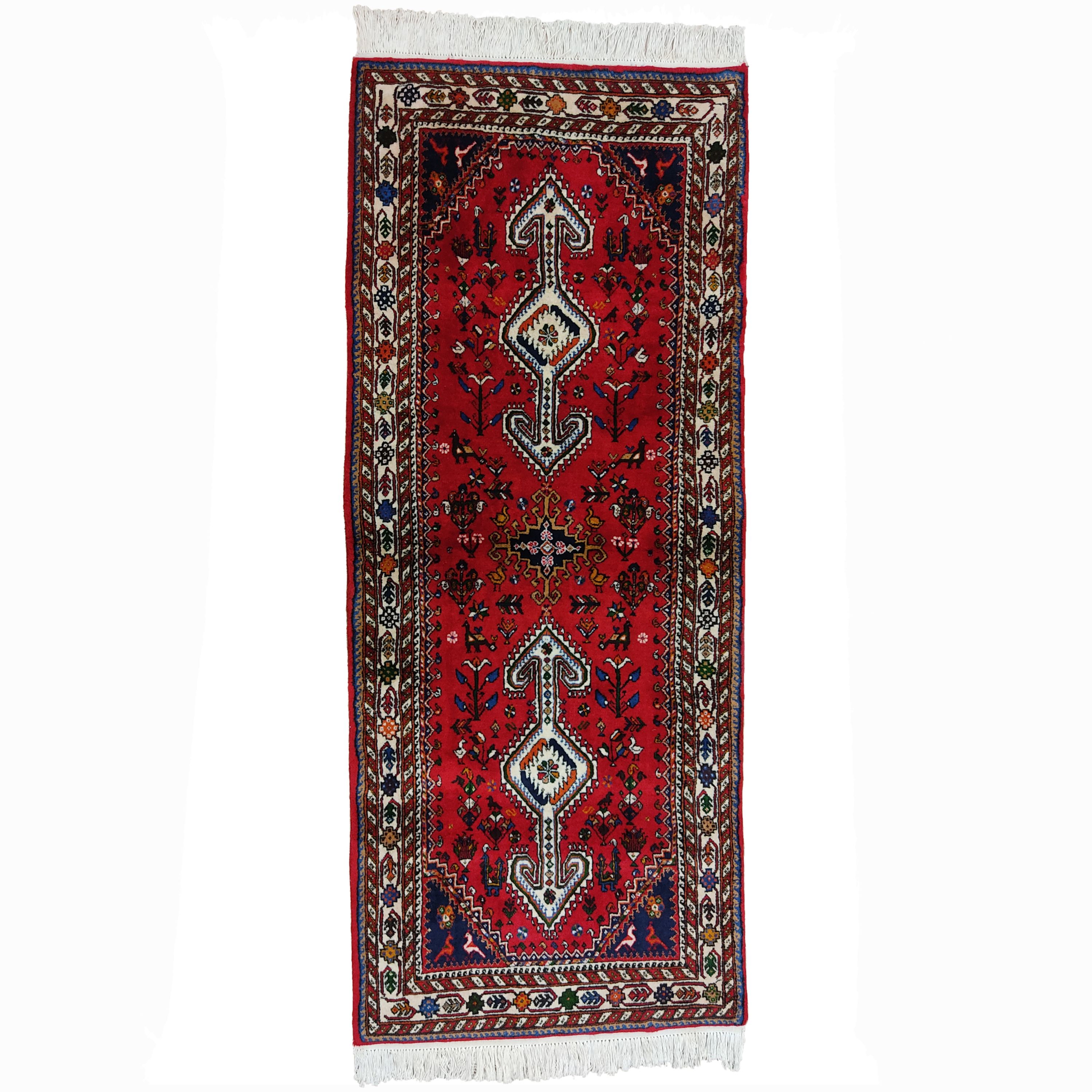 فرش دستبافت کناره طول 2 متر مدل نصرآباد کد 339