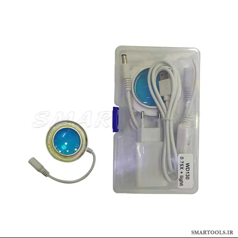 لنز واید چراغدار لوپ WD130 0.75X