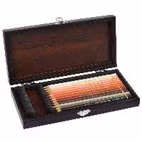 مداد رنگی 12 رنگ  فابر کاستل  FABERCASTELL به همراه جعبه چوبی