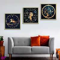 تابلو بکلیت طرح صورت های فلکی مدل BE-1286 مجموعه 3 عددی