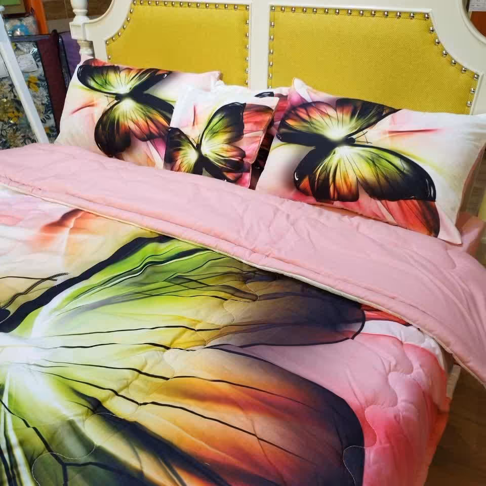 روتختی سه بعدی مدل پروانه  پارچه میکروتنسل