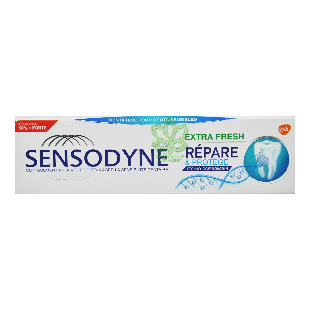 خمیر دندان ترمیم کننده و محافظت کننده اکسترا فرش 75 میل سنسوداین - sensodyne