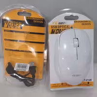 ماوس سیمی DT-212 Dnet رنگ مشکی-قرمز 