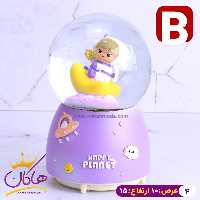 گوی موزیکال پمپی بچگانه فضانورد بنفش