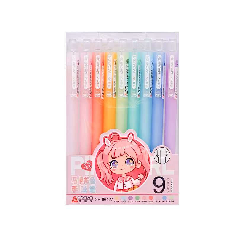 روان نویس 9 رنگ پاستلی ماکارون