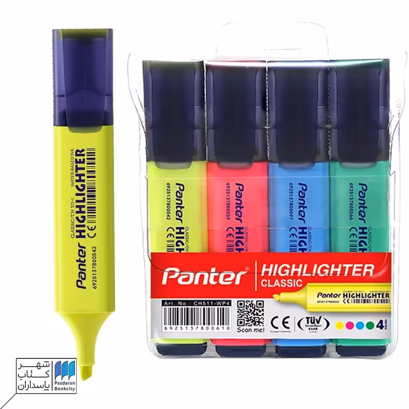 بسته 4 عددی هایلایتر کلاسیک پنتر panter