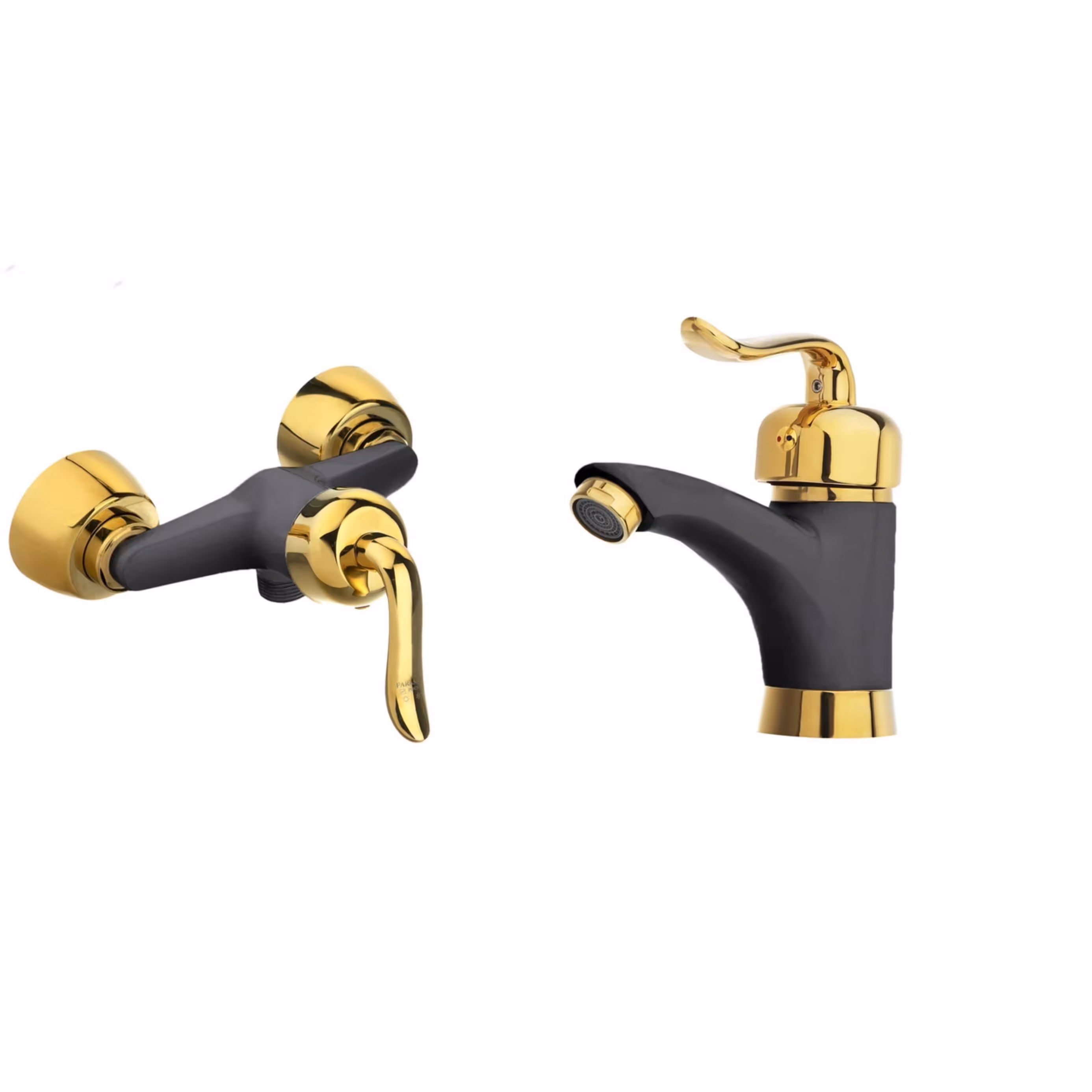 ست 2 تایی شیرآلات قاجاری مشکی طلایی(ارسال رایگان)