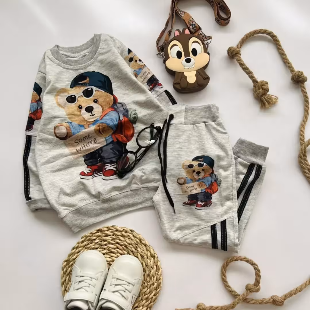 ست بلوزشلوارپسرانه ملانژ 