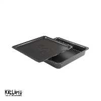 قالب پیتزا آمریکایی آلومینیومی روکش تفلون 23/5 سانتیمتری با در کیچن تک